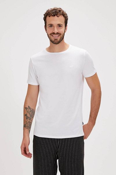Bad Bear Solid Men's T-Shirt - White