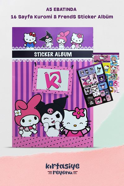 Kids Like Chromi and Friends Sticker Book 16 Sheets