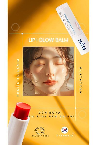 GLUTANEX Repairing Colored Lip Balm - Soft Scarlet Moisturizer