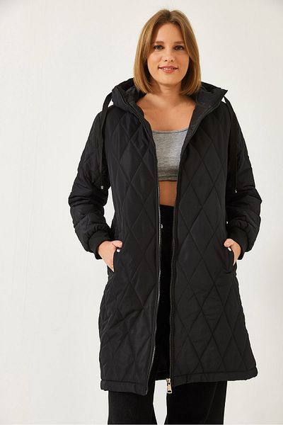 Bianco Lucci Women's Hooded Quilted Coat 5138 60261082