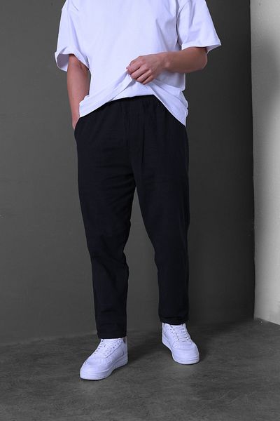 BayBayan Men's Pipe Leg Printed Straight Fabric School Pants