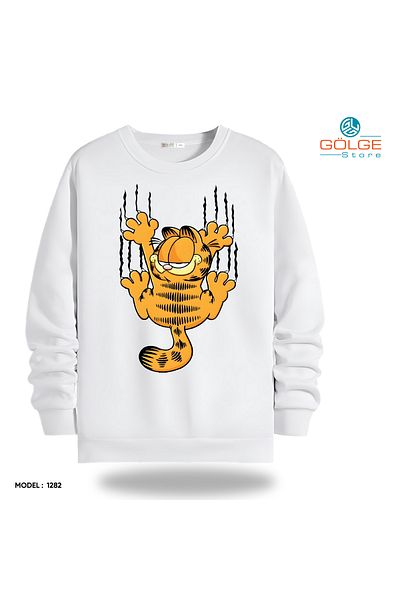 Gölge Store Fun and Cute - Cute Cases of Paw Friends - Crew Neck Unisex Slimfit Sweatshirt