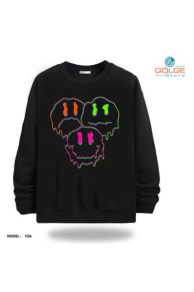 Gölge Store Unisex Slimfit Crew Neck Streetwear Sweatshirt