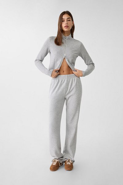 Stradivarius Soft-touch zipped jacket