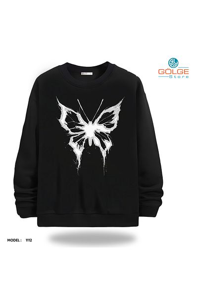 Gölge Store Unisex Slimfit Crew Neck Streetwear Sweatshirt