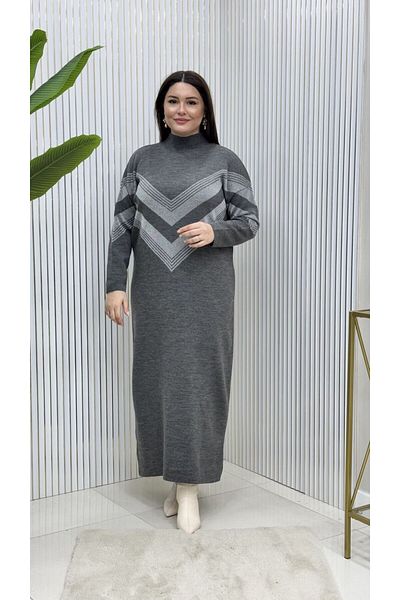 GK Πλεκτό φόρεμα με γιακά