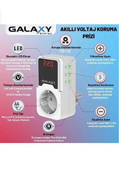 GALAXY Energy S220 VOLTAJ KORUYUCU PRİZ