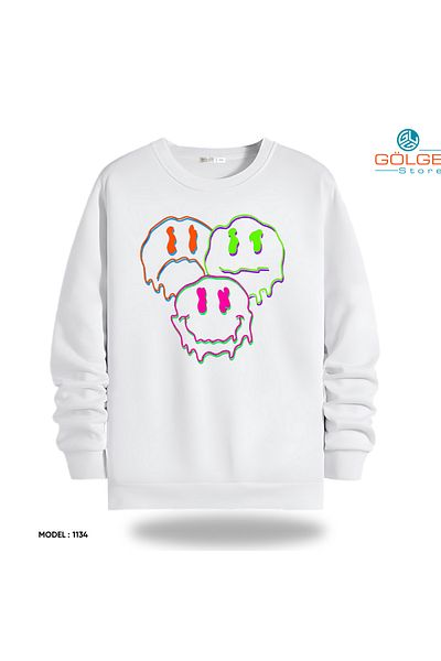 Gölge Store Unisex Slimfit Crew Neck Streetwear Sweatshirt