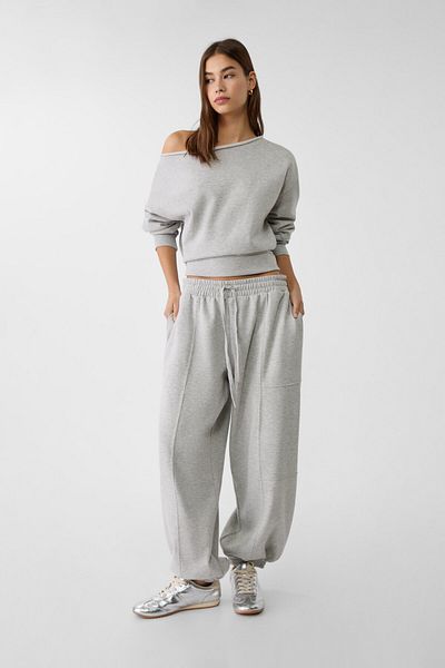 Stradivarius Bisiklet yaka sweatshirt