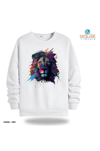 Gölge Store Fun and Cute - Cute Cases of Paw Friends - Crew Neck Unisex Slimfit Sweatshirt