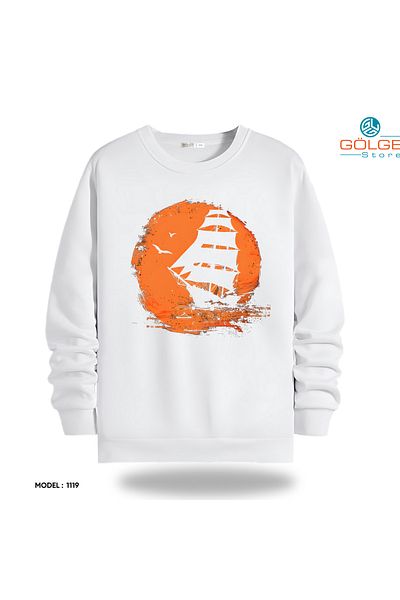 Gölge Store Unisex Slimfit Crew Neck Streetwear Sweatshirt