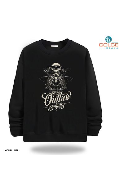 Gölge Store Unisex Crew Neck Slimfit Streetwear Sweatshirt