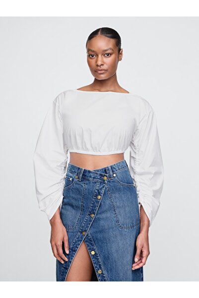 GAP Kadın Beyaz Gap × Cult Gaia Crop Bluz