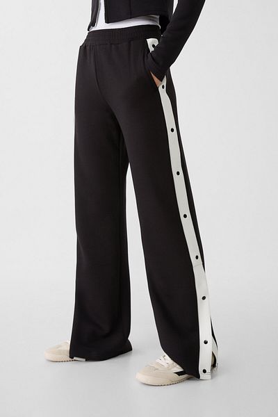 Stradivarius Soft Trousers with Side Button