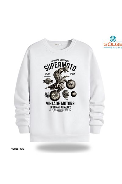 Gölge Store Μεταφερείτε την ψυχή του κινητήρα στο φούτερ! |   Φούτερ Crew Neck Unisex Slimfit