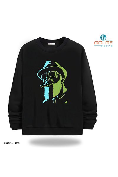 Gölge Store Unisex Slimfit Crew Neck Streetwear Sweatshirt