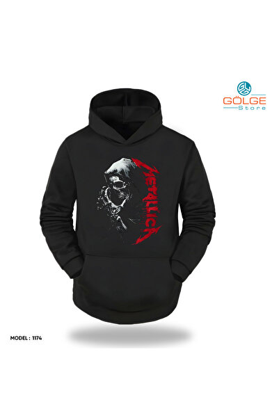 Gölge Store روح الروك الأبدية: سويت شيرت بصور ميتاليكا |   سويت شيرت بقلنسوة ...