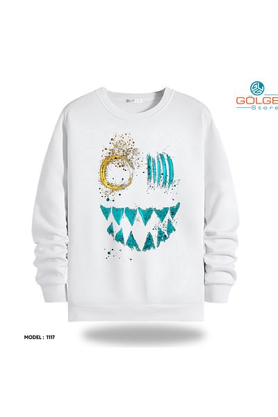 Gölge Store Unisex Slimfit Crew Neck Streetwear Sweatshirt