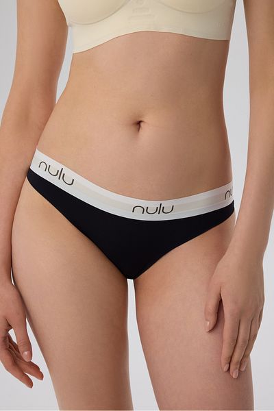 nulu Γυναικείο Μαύρο Basic NULU Written Seamless εσώρουχο