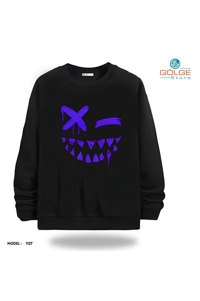 Gölge Store Unisex Slimfit Crew Neck Streetwear Sweatshirt