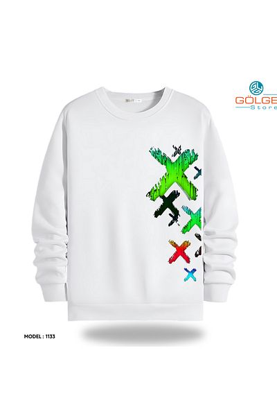 Gölge Store Unisex Slimfit Crew Neck Streetwear Sweatshirt