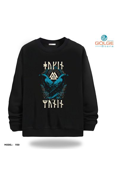 Gölge Store Unisex Slimfit Crew Neck Streetwear Sweatshirt
