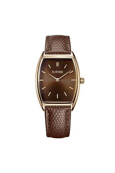Burker Grace Gold Braun - Damenuhr Braun Leder