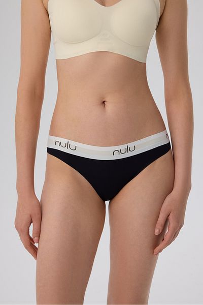 nulu Γυναικείο Μαύρο Basic NULU Written Seamless εσώρουχο