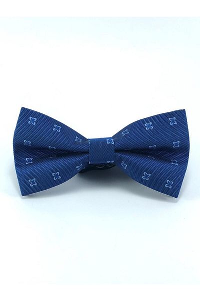 PİERRONİ Blue Patterned Bow Tie