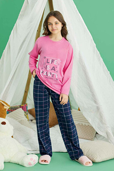 REMSA Aydogan Cotton Young Girl Pajama Set - 240772   Pink