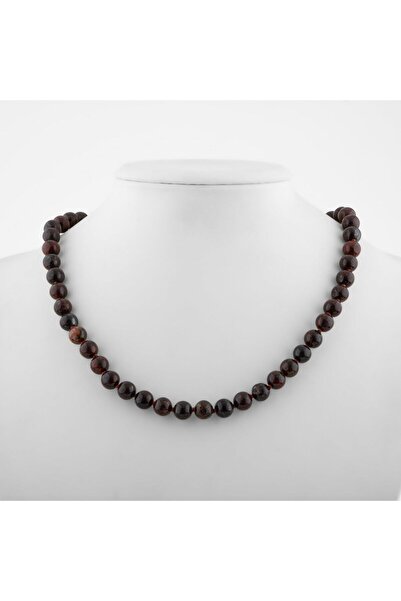 OSMANLI DOĞAL TAŞ Dragon Jasper 8 Mm Düğümlü Doğal Taş Kolye