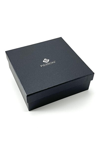 PİERRONİ Μανικετόκουμπα με μπλε γραβάτα Προσαρμοσμένο σετ