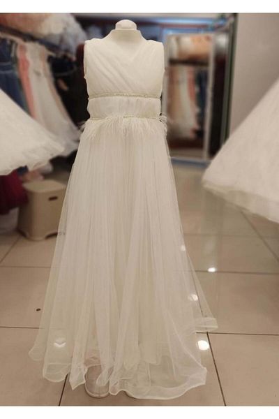 Yonca Çocuk Βραδινό Παιδικό Φόρεμα Daisy Girls 8128 Cross