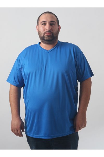 rood Μπλουζάκι Unisex μεγάλου μεγέθους Σκούρο μπλε με λαιμόκοψη