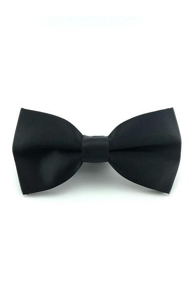 PİERRONİ Black Plain Bow Tie