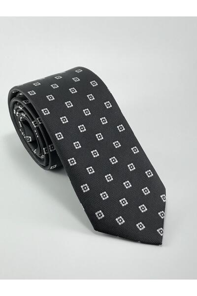 PİERRONİ Γραβάτα με ασπρόμαυρο σχέδιο