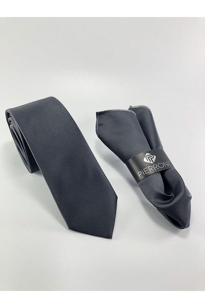 PİERRONİ Solid Color Handkerchief Tie