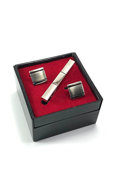 PİERRONİ Kol Düğmesi Ve Kravat Iğnesi Kutulu Set