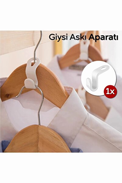 isometric 1 Adet Elbise Askısı Bağlantı Kancası Yer tasarrufu sağlayan askı