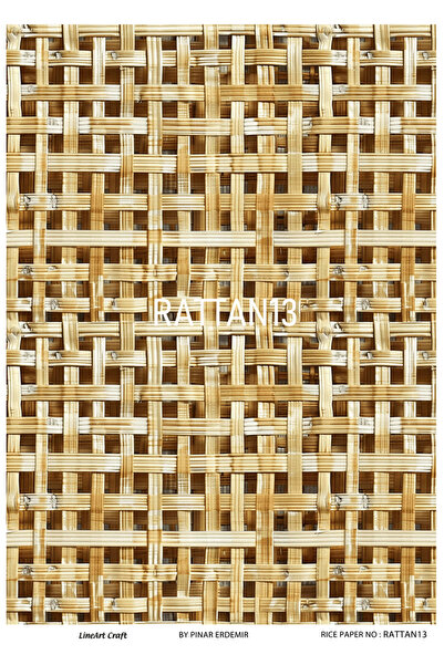 LİNEART Lineart Pirinç Dekopaj Kağıdı No:RATTAN13- 29x42cm