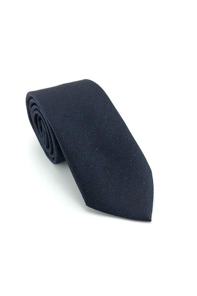 PİERRONİ Navy Blue Dot Patterned Tie