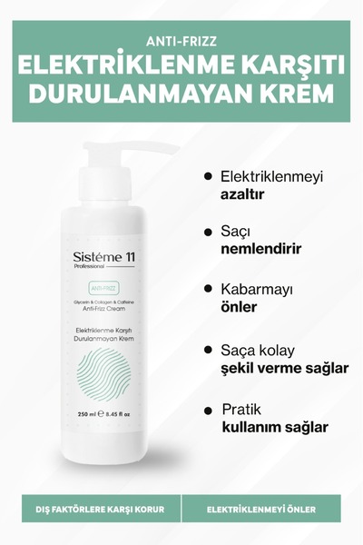 Sistéme 11 Sisteme 11 Elektriklenme Karşıtı Durulanmayan Krem 250 ml