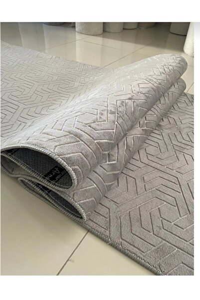 AKSU Dinarsu Armoni Gray Lux Embos Living Room Children's Room Hall Kitchen Living Room Carpet