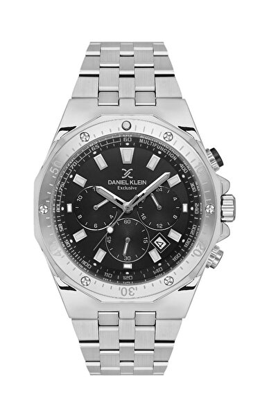 Daniel Klein Dke.1.10654-1 Steel Plated Functions Active Metal Men Wrist Watch