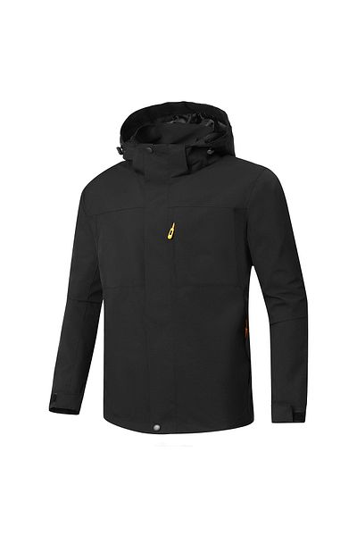 Ecrou Γυναικείο Μαύρο Διπλό Χρώμα Fleece Παλτό με κουκούλα