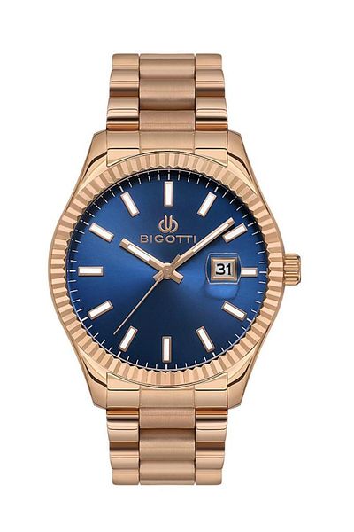 Bigotti Bg.1.10185.3 Steel Band Copper Color Men's Wrist Watch