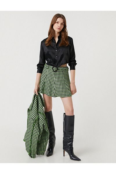 Koton Stitching Detailed Crop Shirt