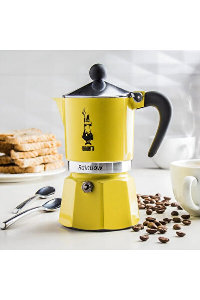 Bialetti Rainbow Sarı Mokapot (6 CUP)