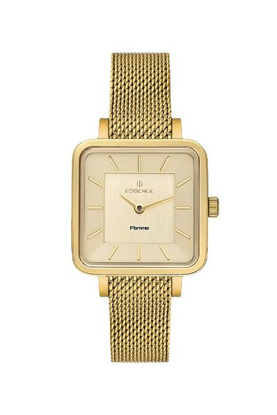 Essence Es6656Fe.110 Wicker Cord Mother of Pearl Dial Gold Color Women's Wristwatch