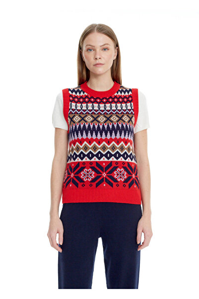 Knitss Faır Isle Desen Merino Yün Süveter